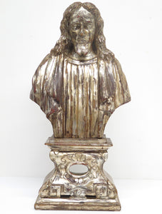 1# 18th Century Italian Silver Gilt Reliquary Bust