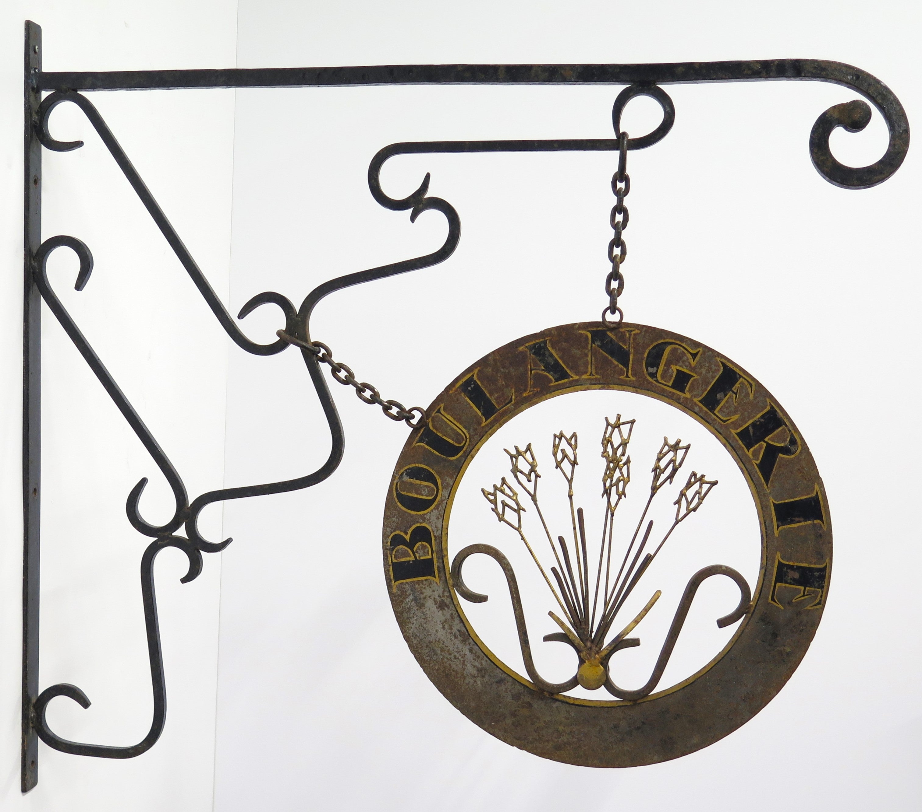 A Whimsical 19th Century Paint and Gilt Shop Sign