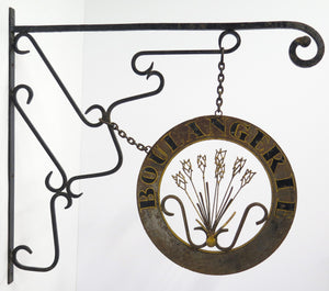 A Whimsical 19th Century Paint and Gilt Shop Sign