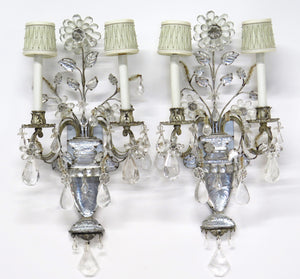 Pair of Maison Bagues Sconces from a William "Billy" Haines Decorated Estate