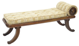 Small Klimos-Style Regency Bench / Recamier