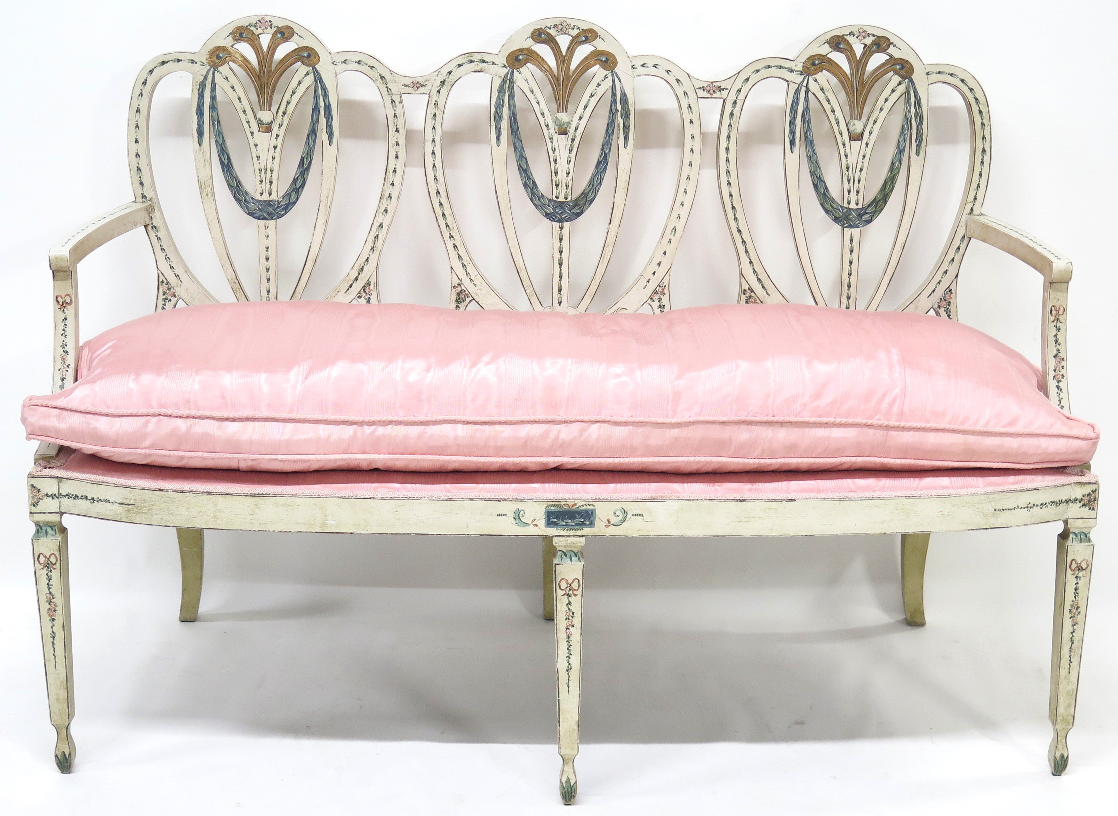 Georgian Style Triple Chair Back Settee