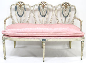 Georgian Style Triple Chair Back Settee