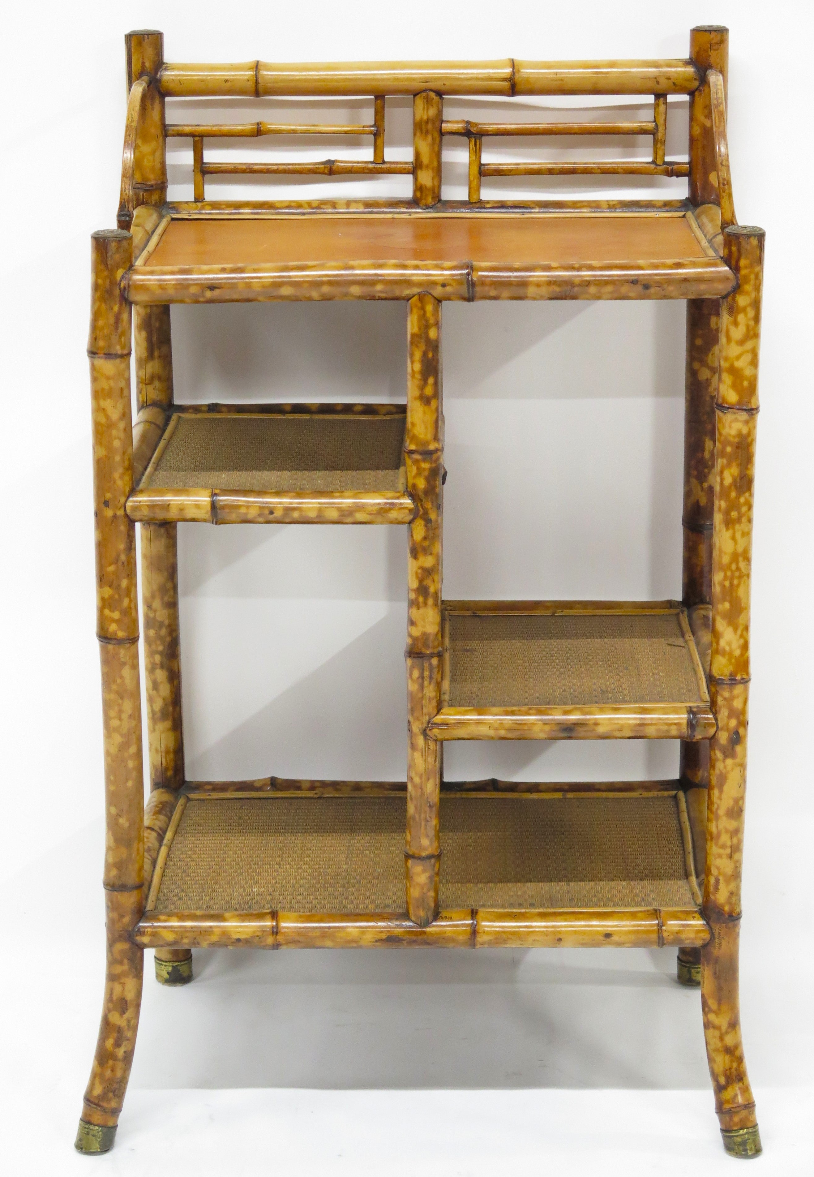 Victorian Bamboo Etagere by W. F. Needham, Birmingham