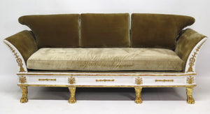 A Beautiful Late Regency Polychrome Settee