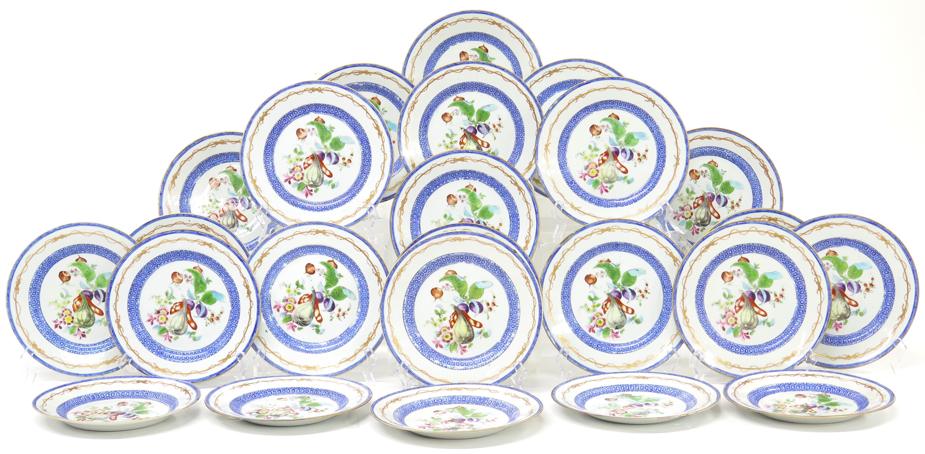 A Set of 24 Rare 18th Century Chinese Plates