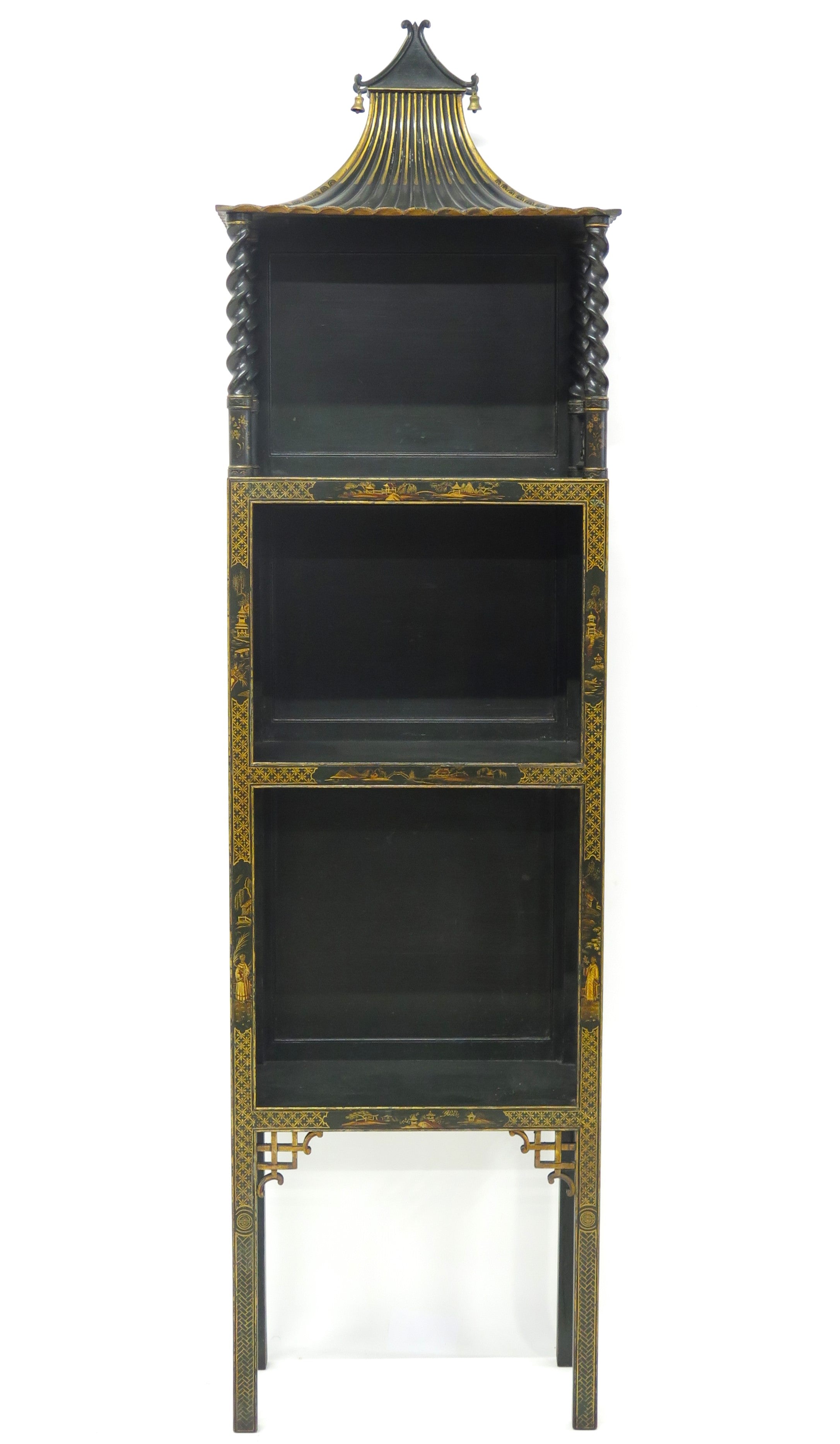 Chinese Chippendale-Style Pagoda Etagere