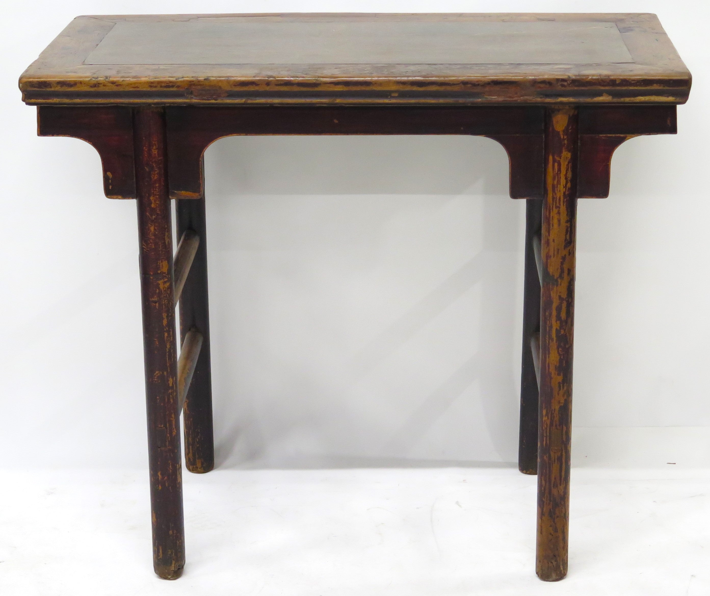 Chinese Qing Dynasty Altar Table with Rare Pudding Stone Top