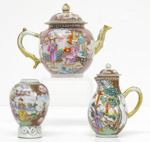 Chinese Export Tea Set, Rockefeller Pattern