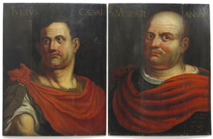 Portraits of Roman Emperors, Julius Caesar and Vespasian