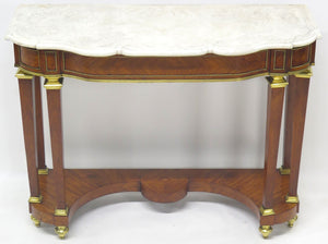 A 19th Century French Brass Mounted Console Table