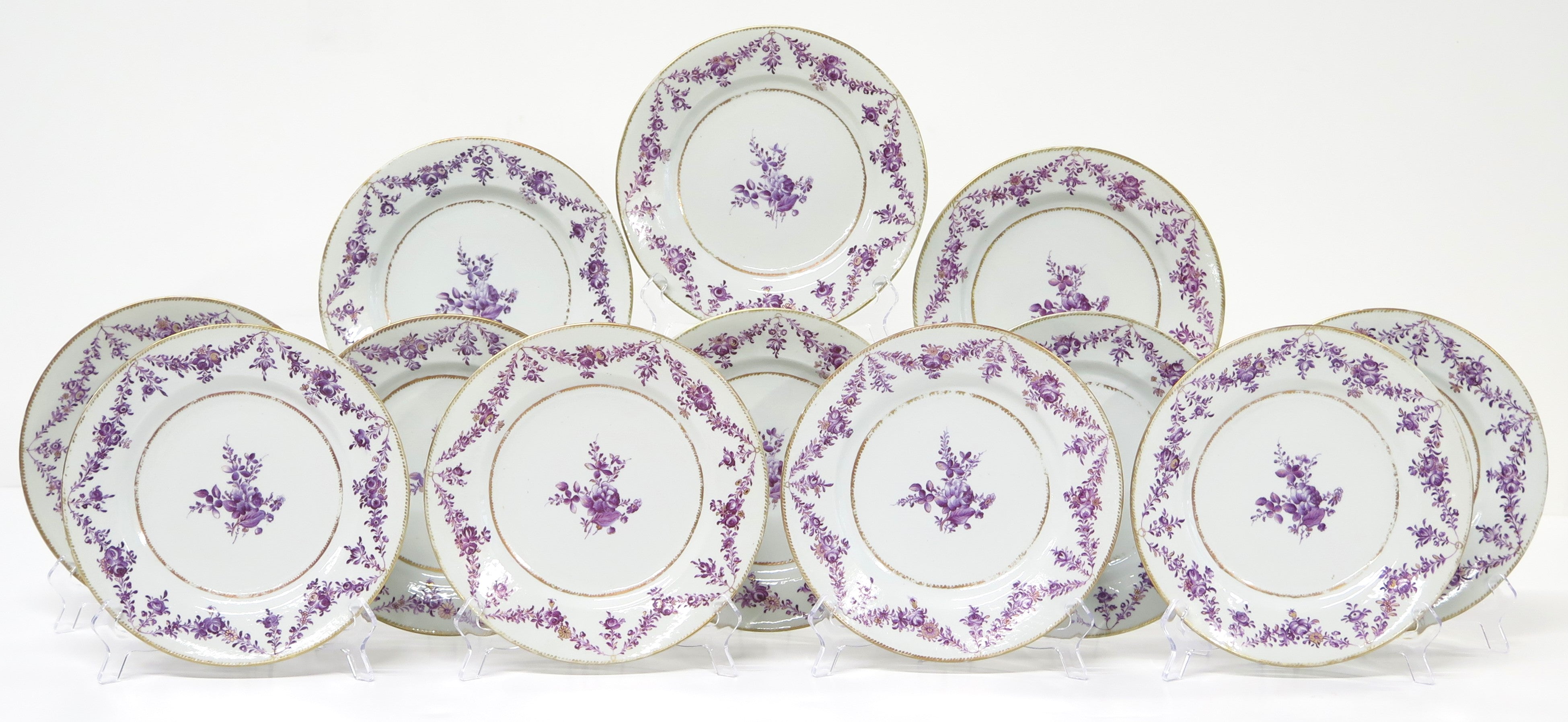 Set of (12) 18th Century Chinese Export Plates