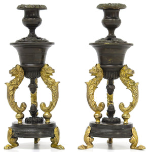 A Pair of Late Regency Patinated and Metal Cassoulets