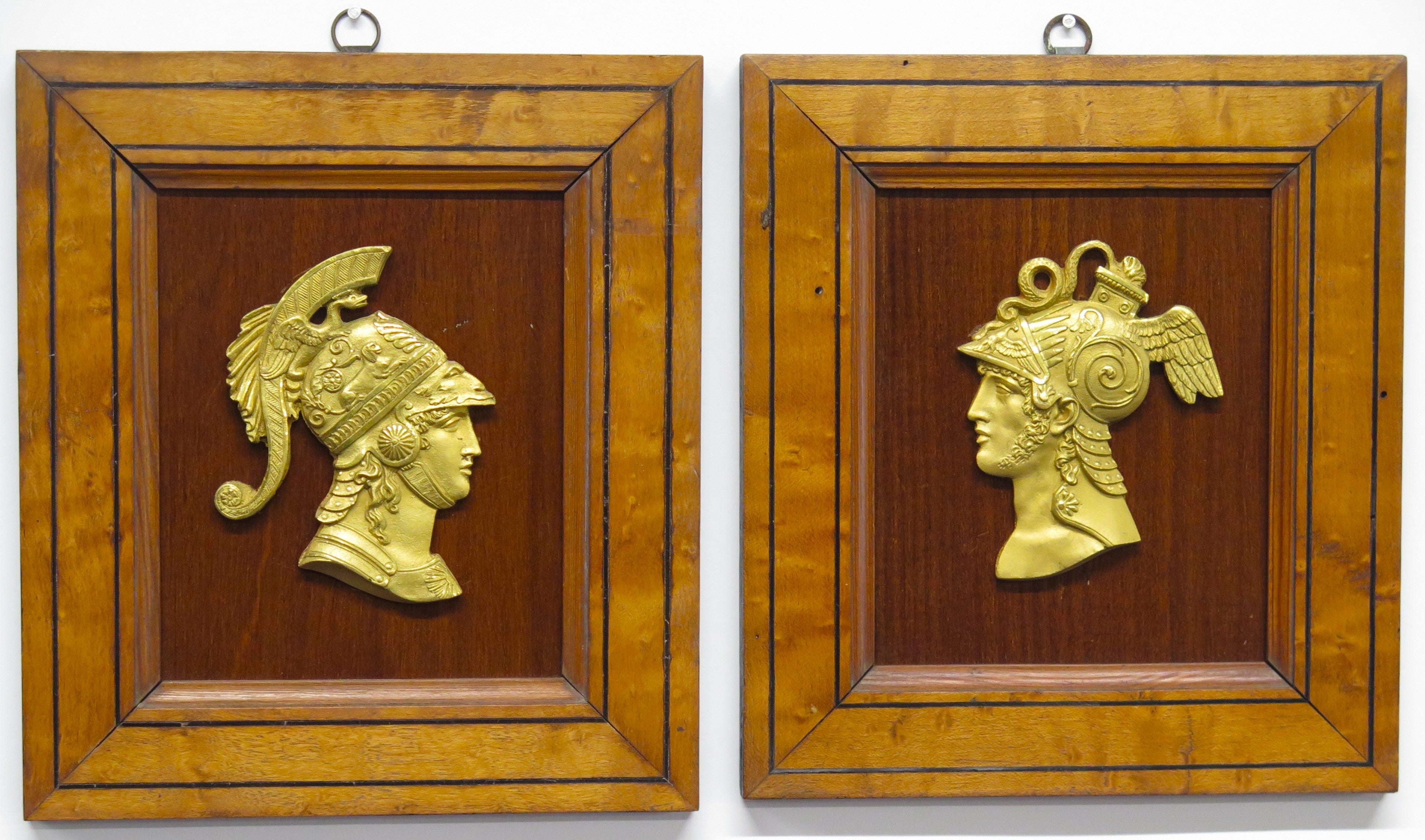A Pair of Gilt Bronze Warriors