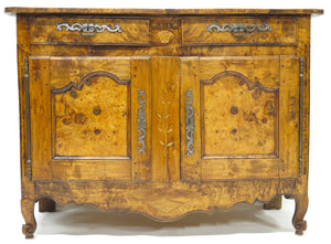 French Burled Ash Buffet, Circa 1760