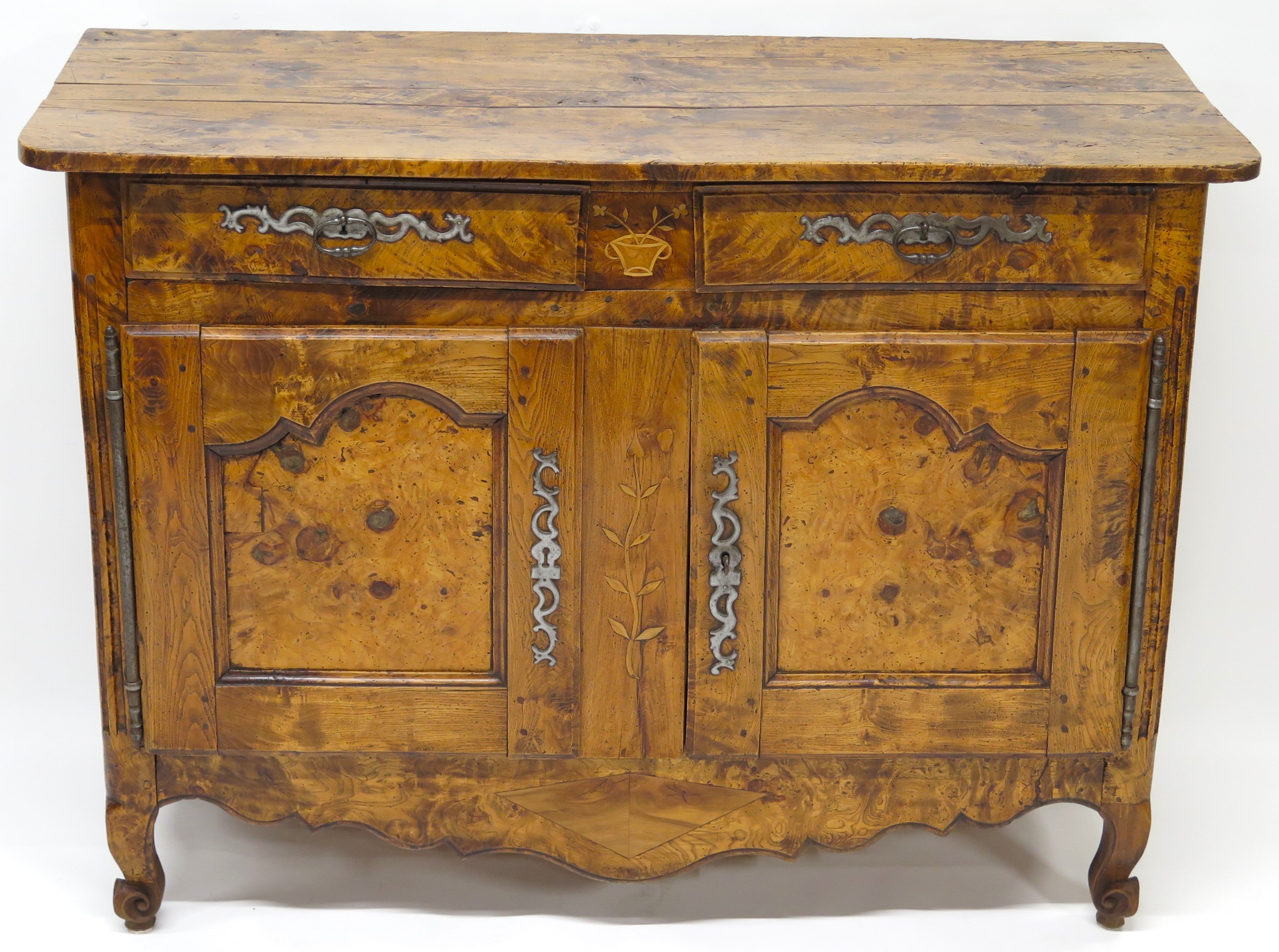 French Burled Ash Buffet, Circa 1760