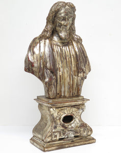 1# 18th Century Italian Silver Gilt Reliquary Bust