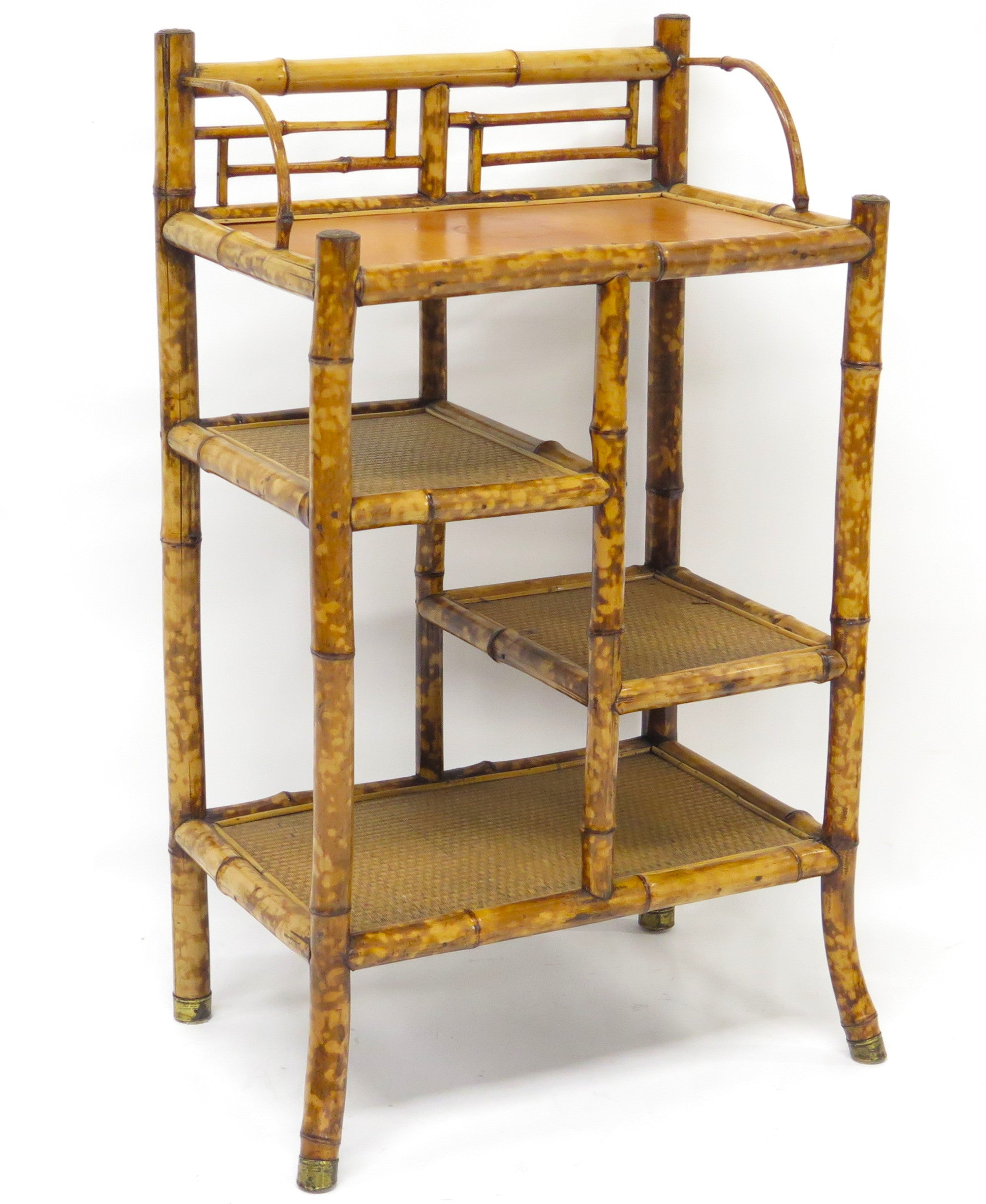 Victorian Bamboo Etagere by W. F. Needham, Birmingham
