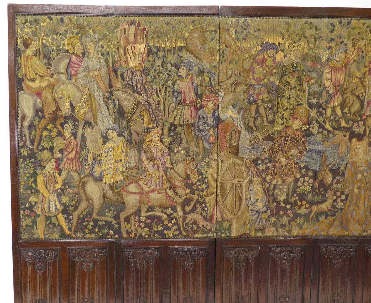 Two Large Renaissance Revival Needlepoint Tapestry Screen – Nick Brock ...