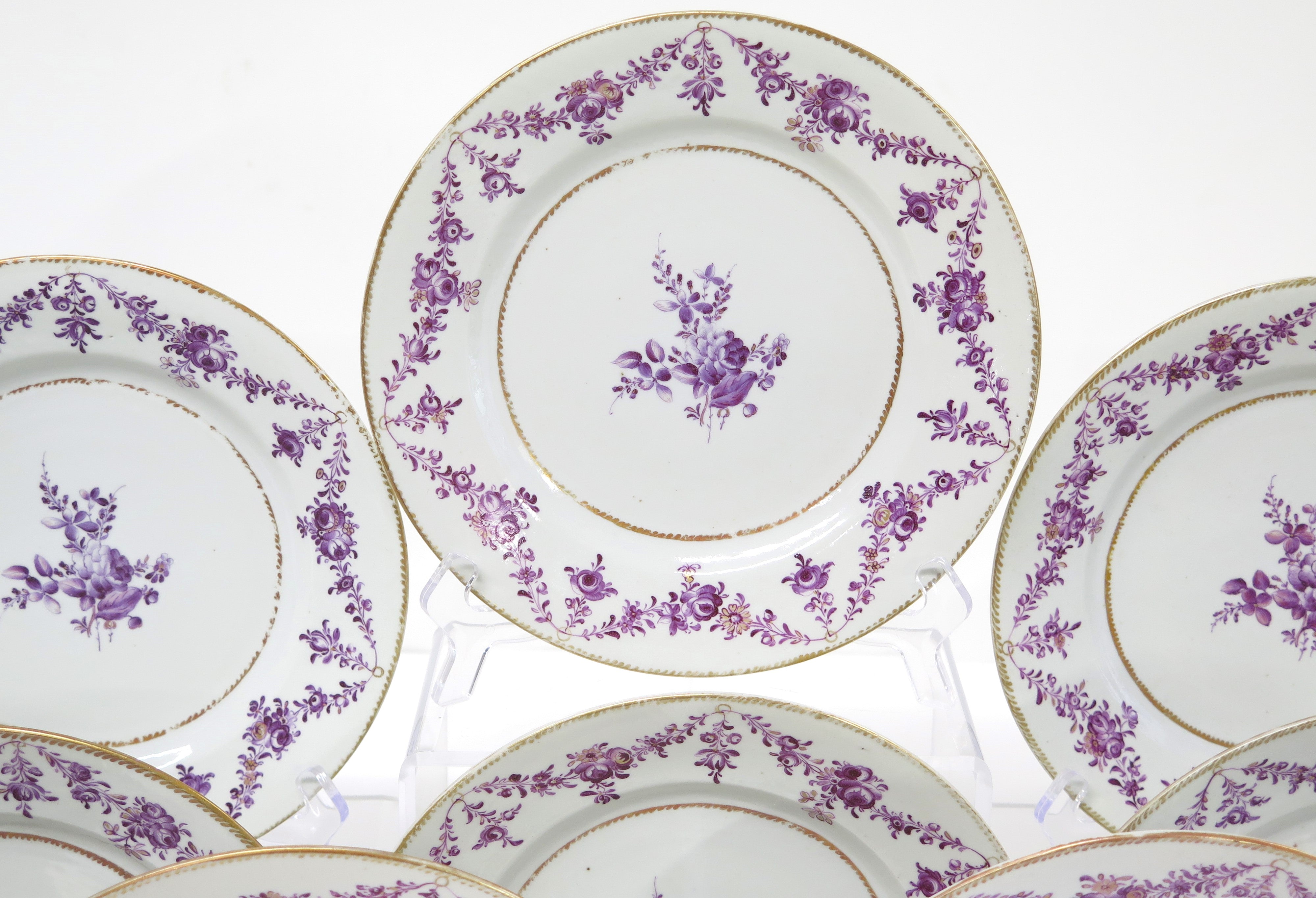 Set of (12) 18th Century Chinese Export Plates