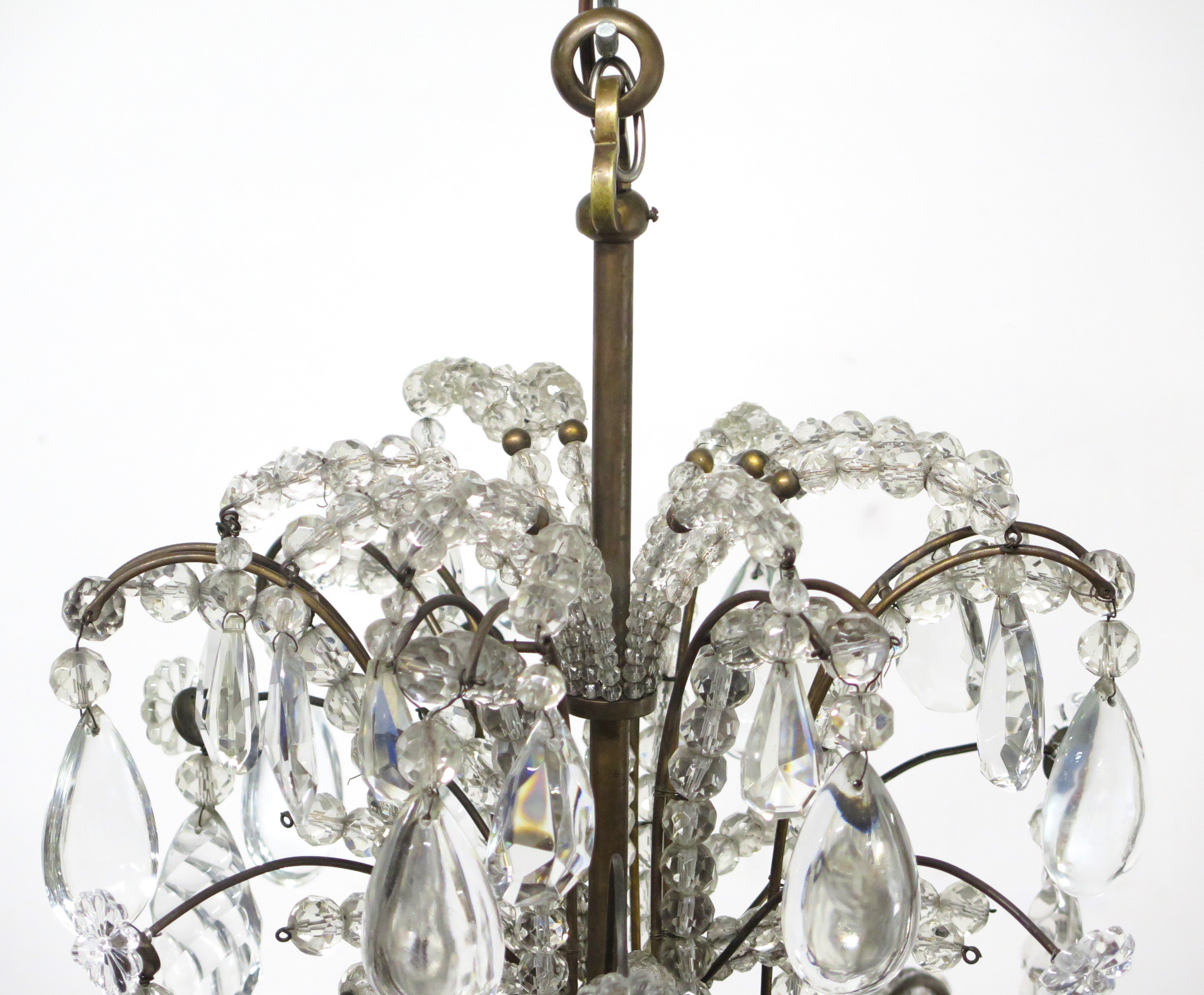 Art Deco Six-Light Chandelier by Maison Jansen