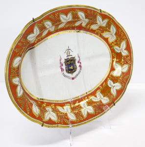 A Large Chamberlain's Worcester Porcelain Meat Platter  (1800-1810)