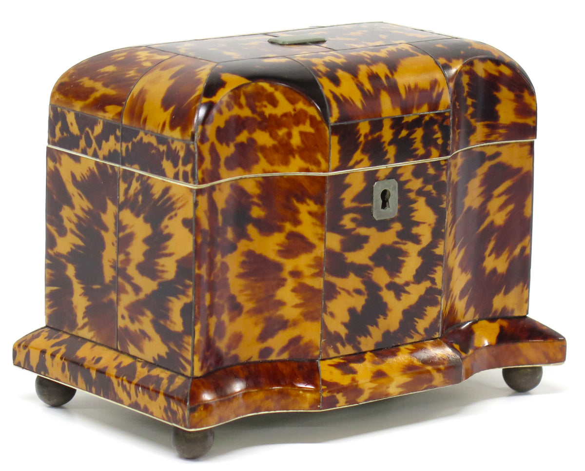 George III Tortoise Shell Tea Caddy – Nick Brock Antiques