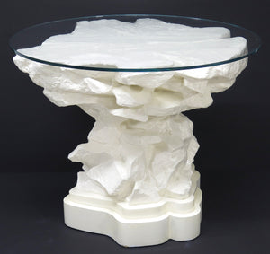 Faux Rock Center Table, Manner of John Dickenson, after Emilio Terry