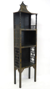 Chinese Chippendale-Style Pagoda Etagere
