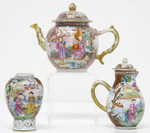 Chinese Export Tea Set, Rockefeller Pattern