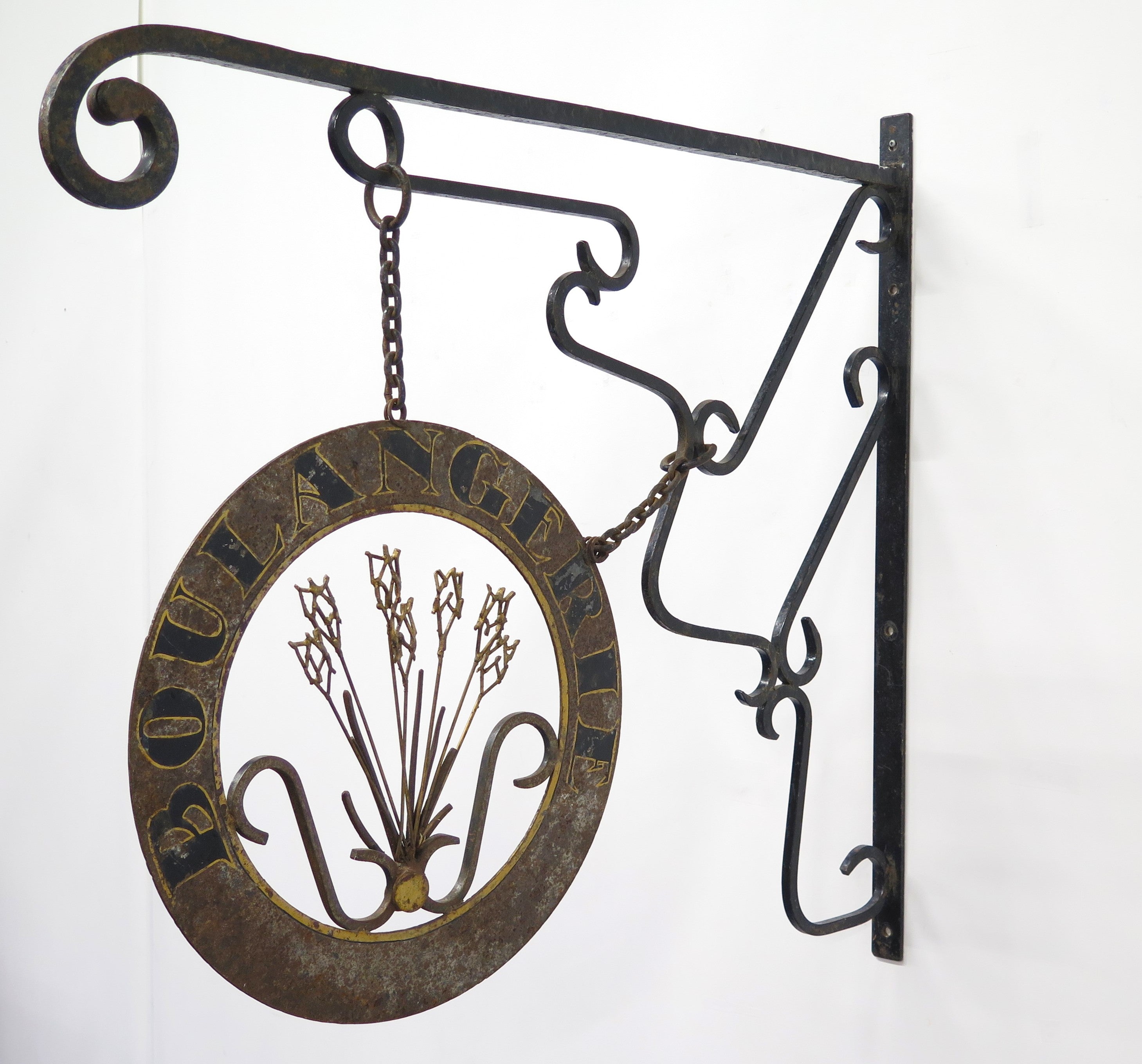 A Whimsical 19th Century Paint and Gilt Shop Sign