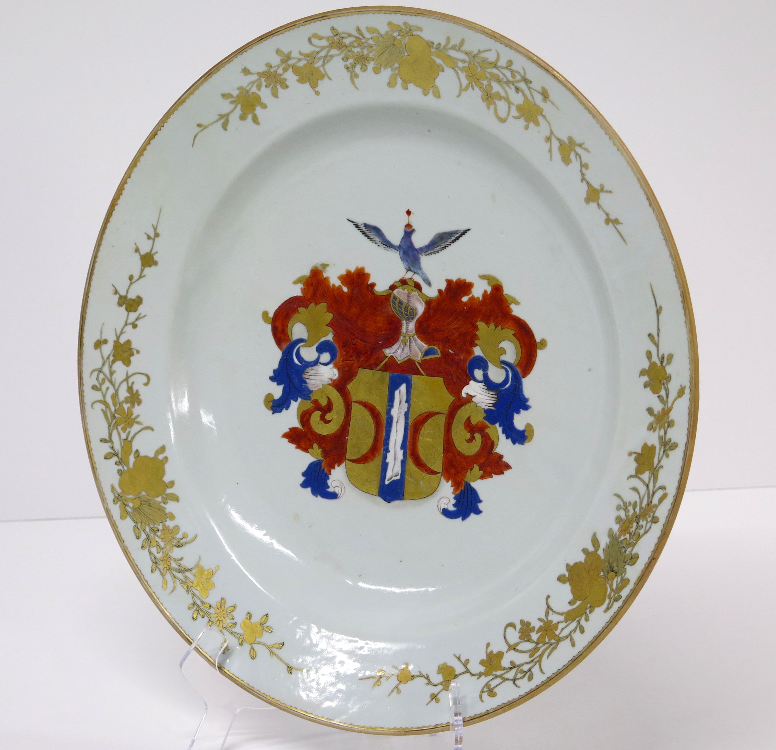 Chinese Export Armorial Charger for the Amsterdam-Batavia Dutch Family Valckenier