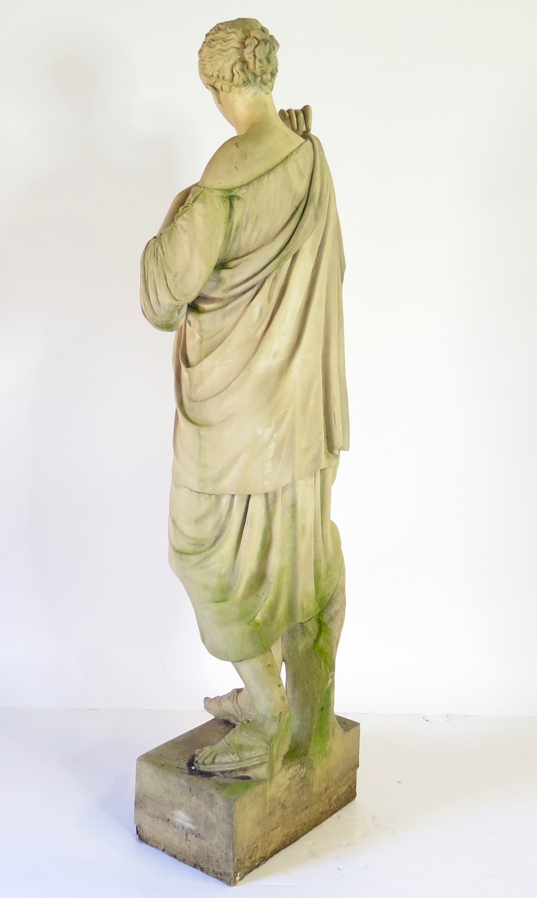 Diana de Gabies Terracotta Statue by Brault and Gilardoni, France