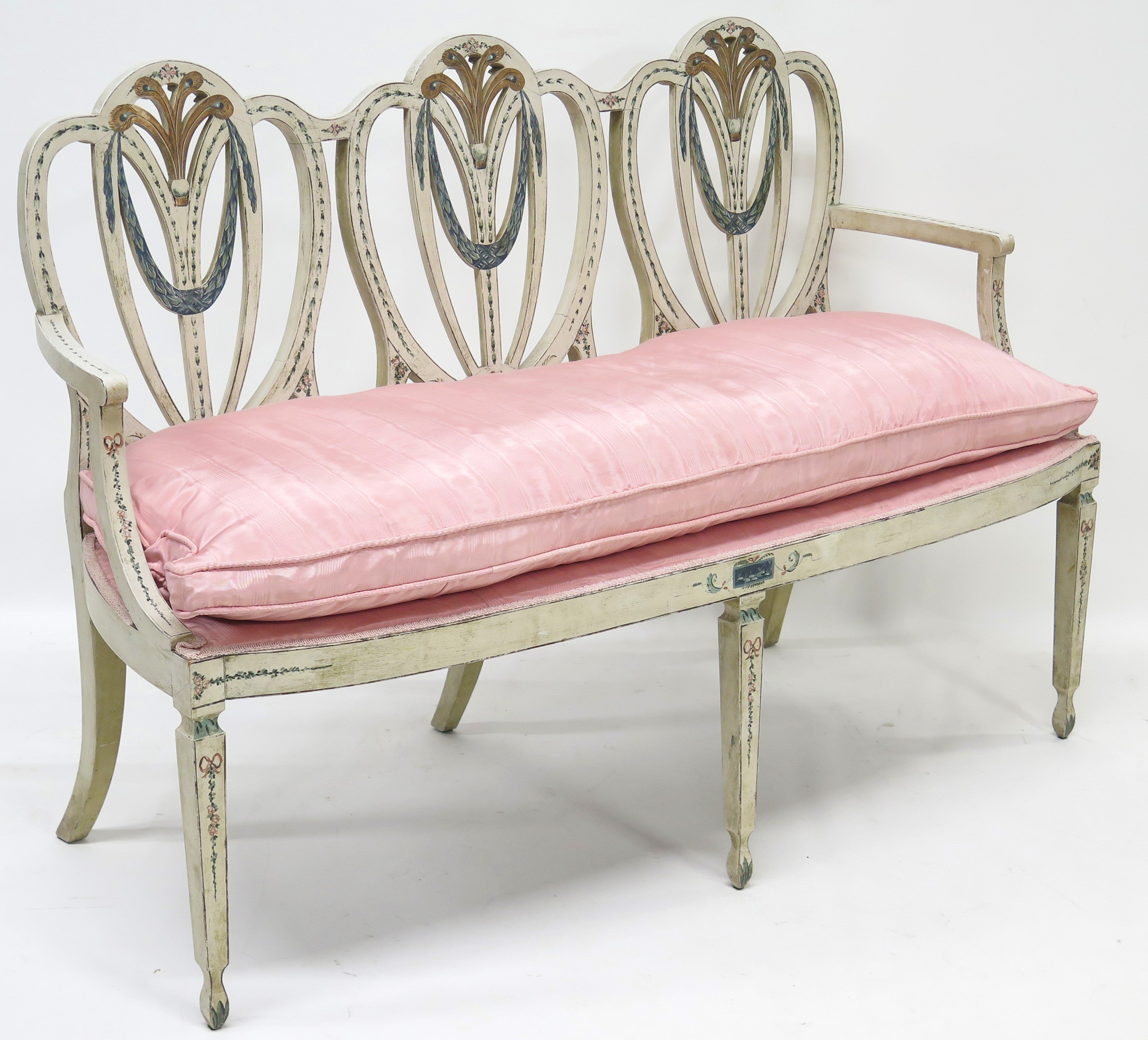 Georgian Style Triple Chair Back Settee