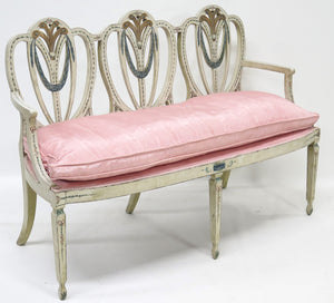 Georgian Style Triple Chair Back Settee