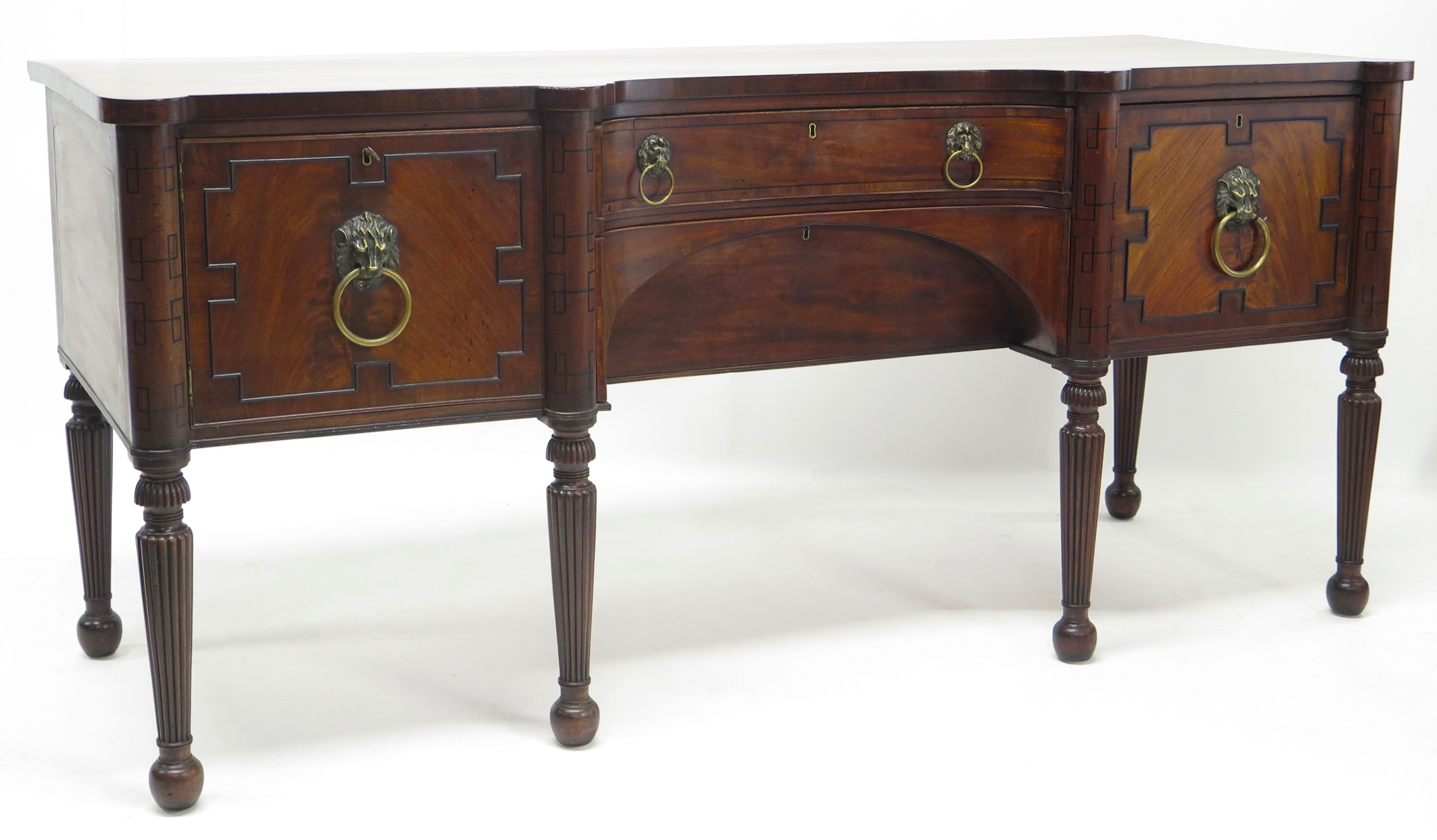 An English Regency Mahogany Sideboard
