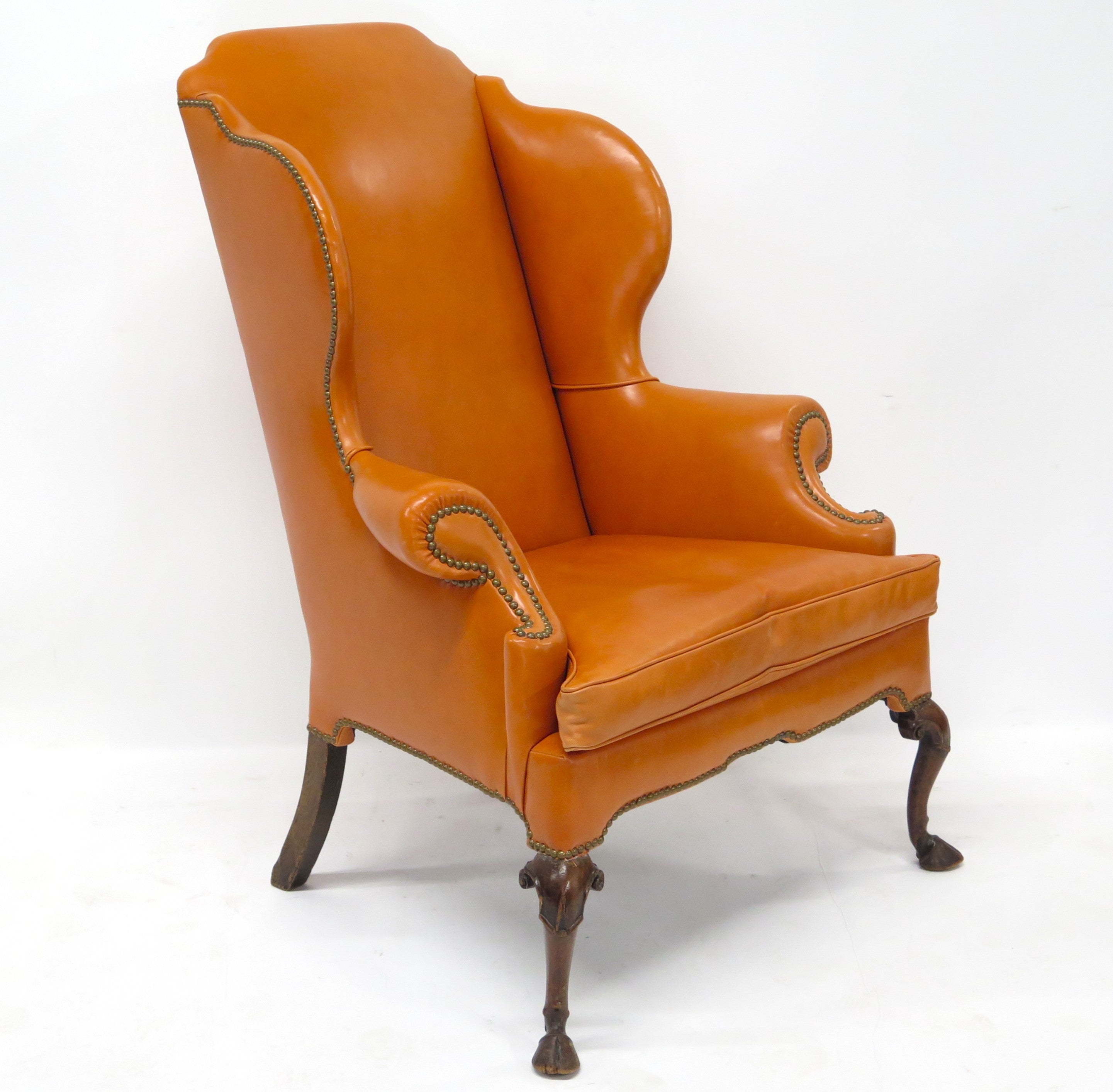 Late Queen Anne/Early George I-Style Wingback Chair