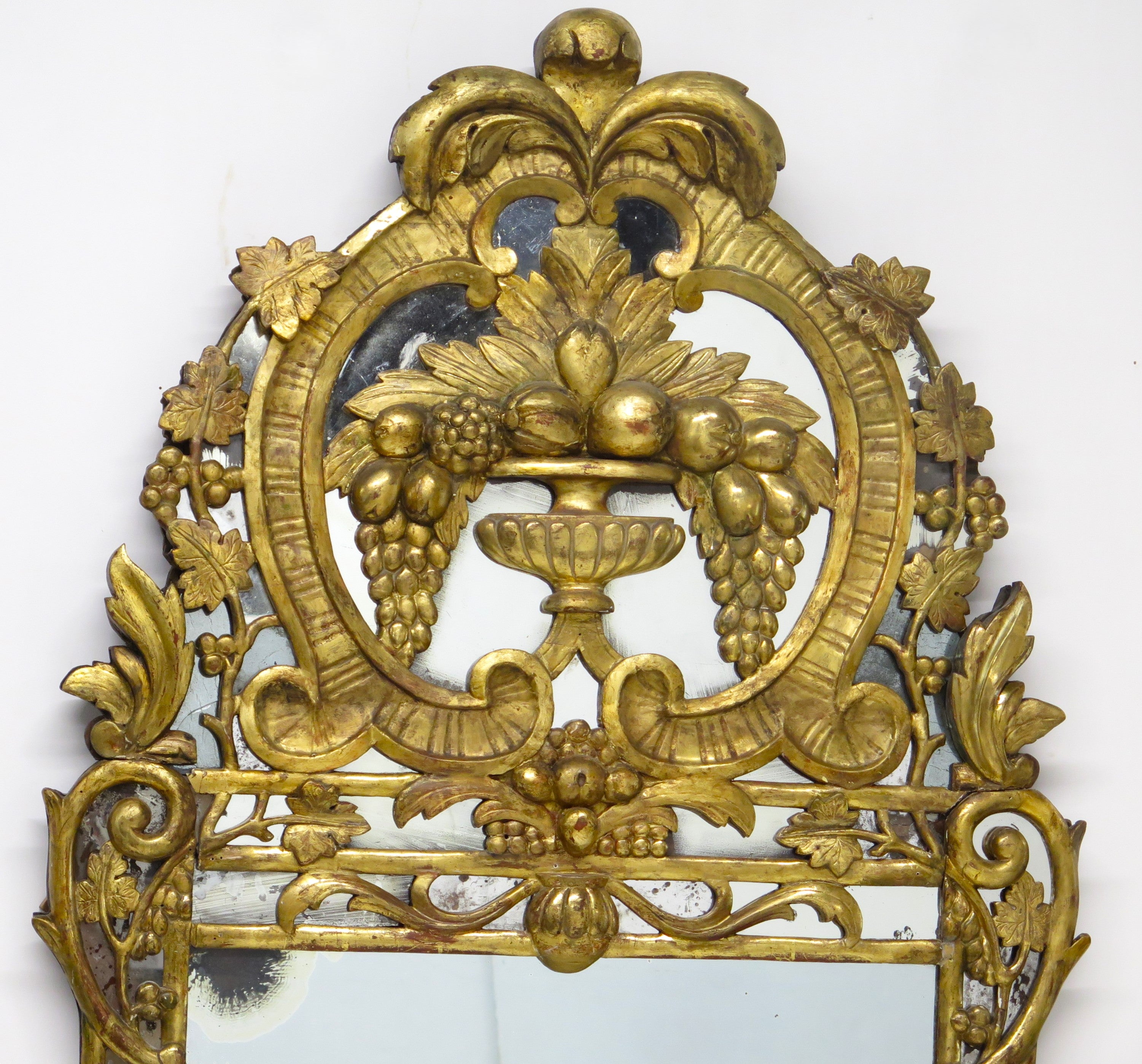 A Large Luois XV Gilt-wood Mirror