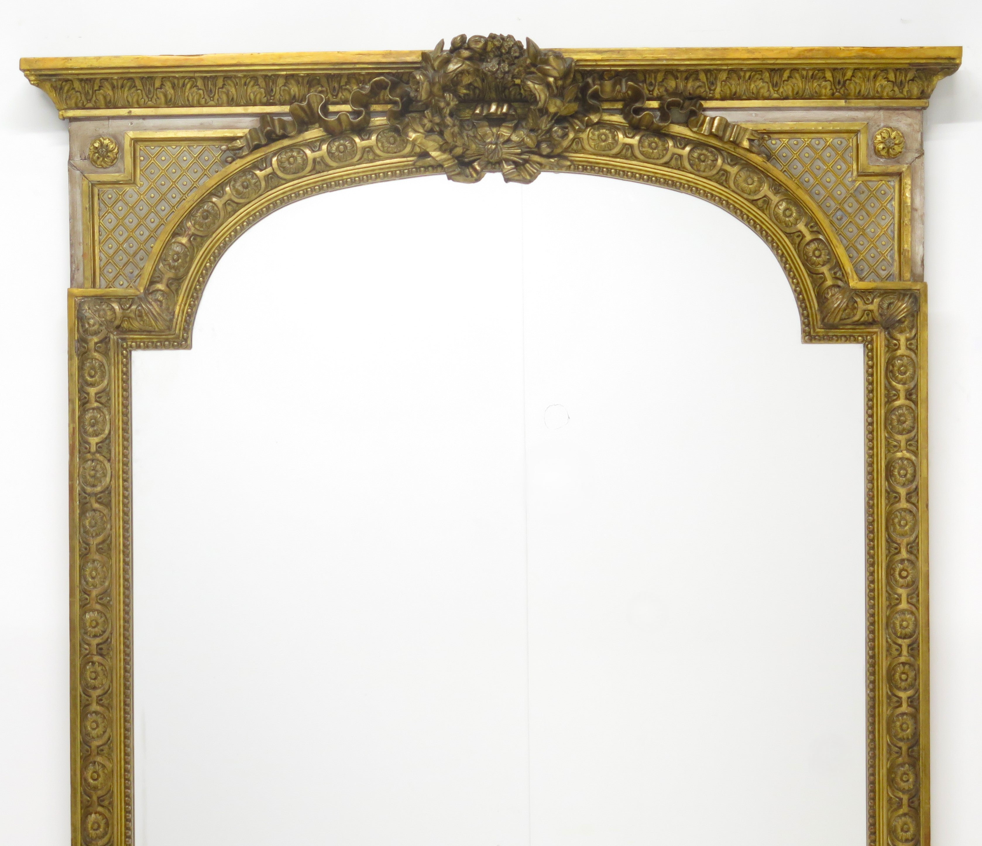 A Napoleon III Carved Gilt Wood Morror