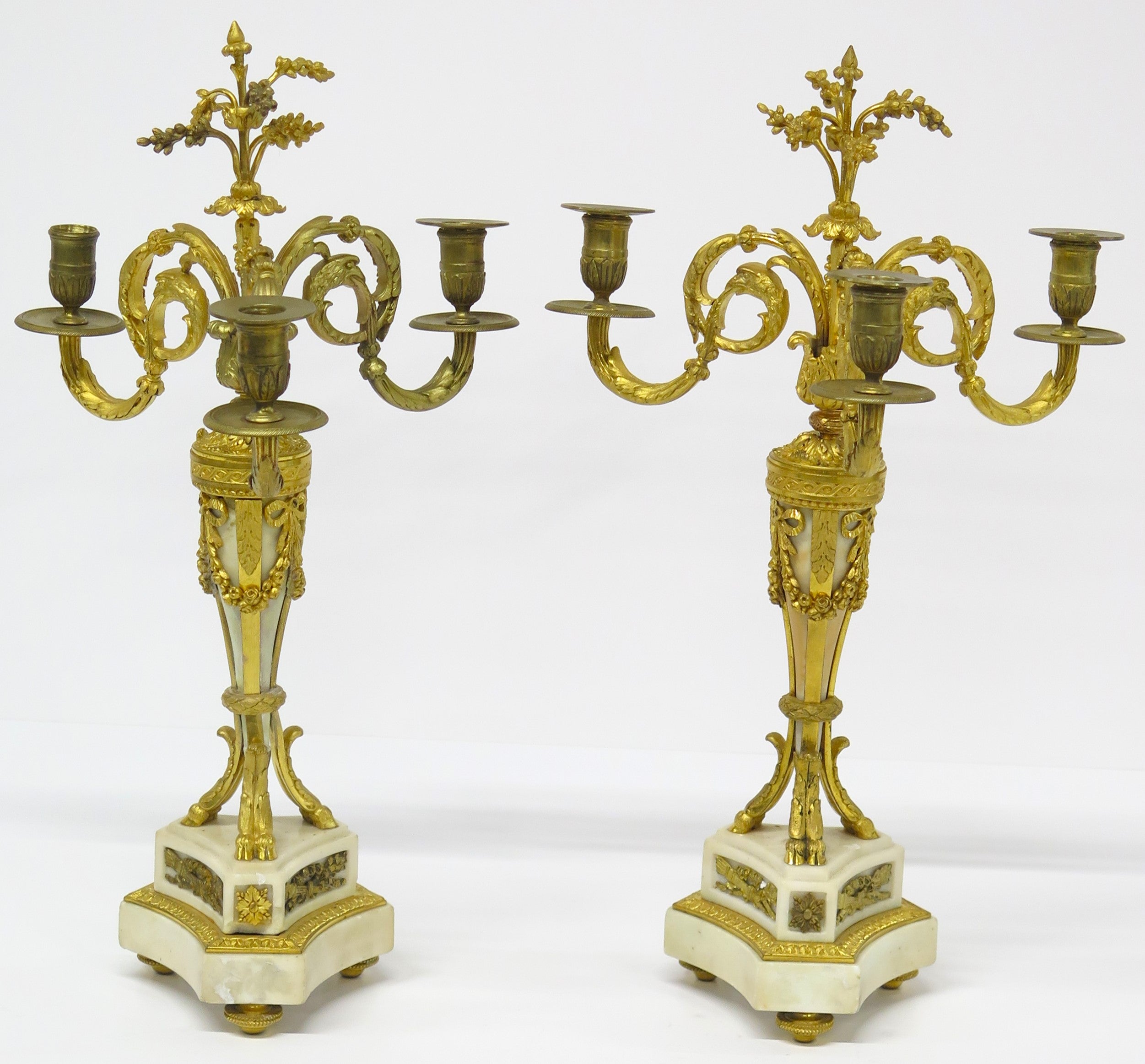 A Pair of Louis the XVI Candelabra