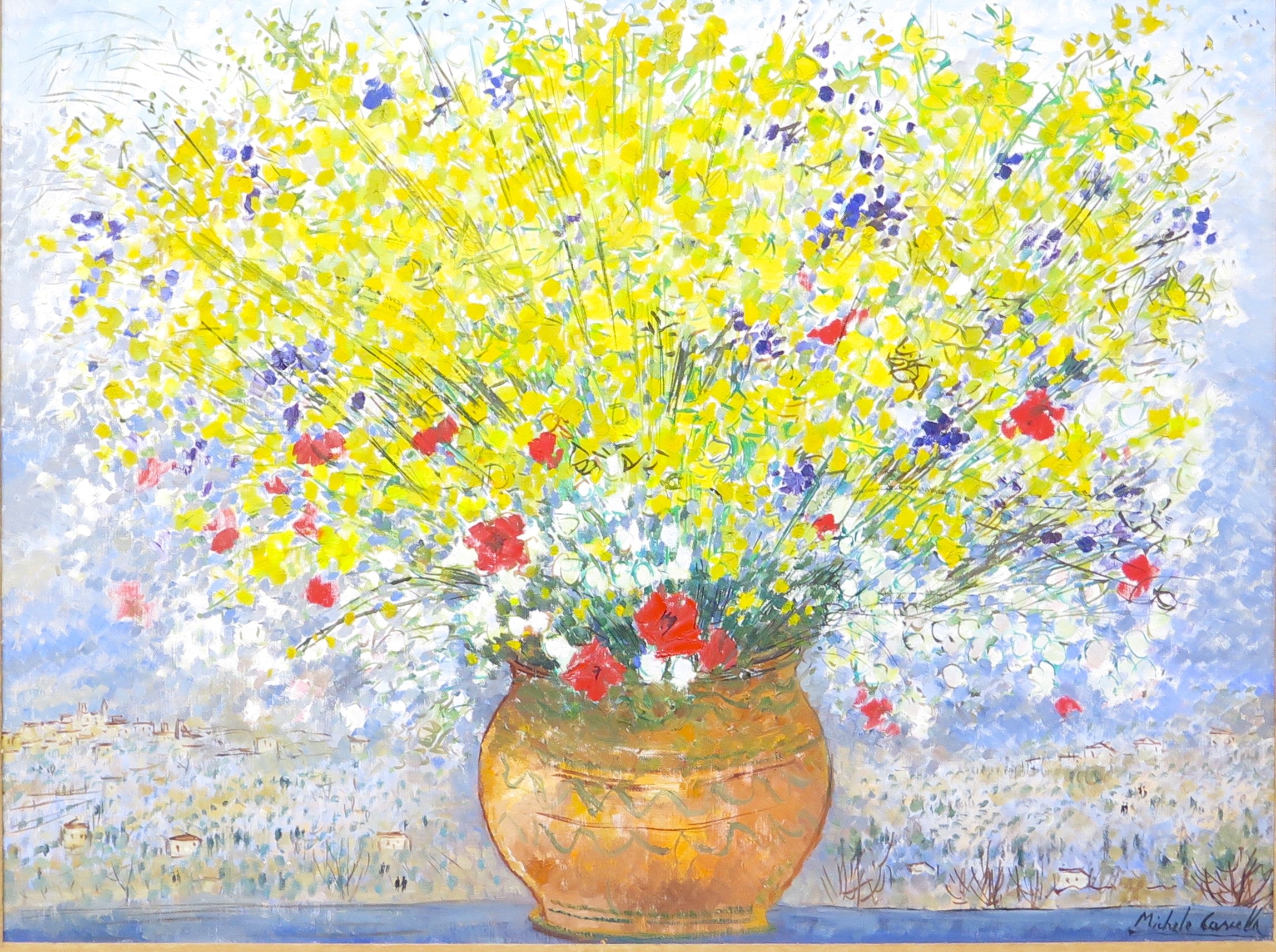 "Flowers in Tuscany" by Michele Cascella (Italian, 1892-1989)