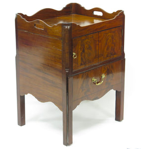 A George III Mahogany Bedside Cabinet