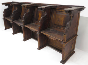 17th Century French carved walnut choir stalls