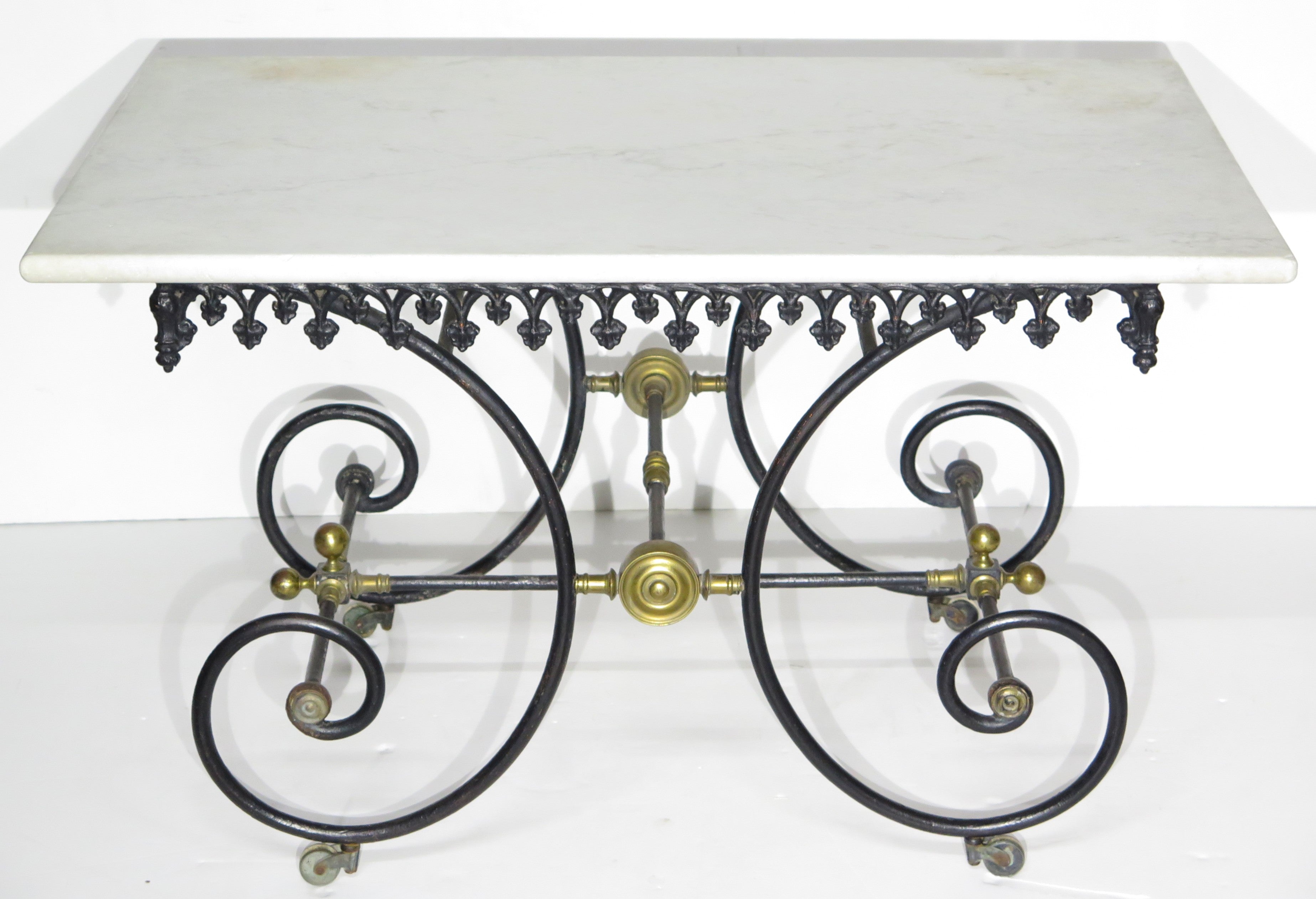 Early 20th Century Frenche Iron Pastri Table