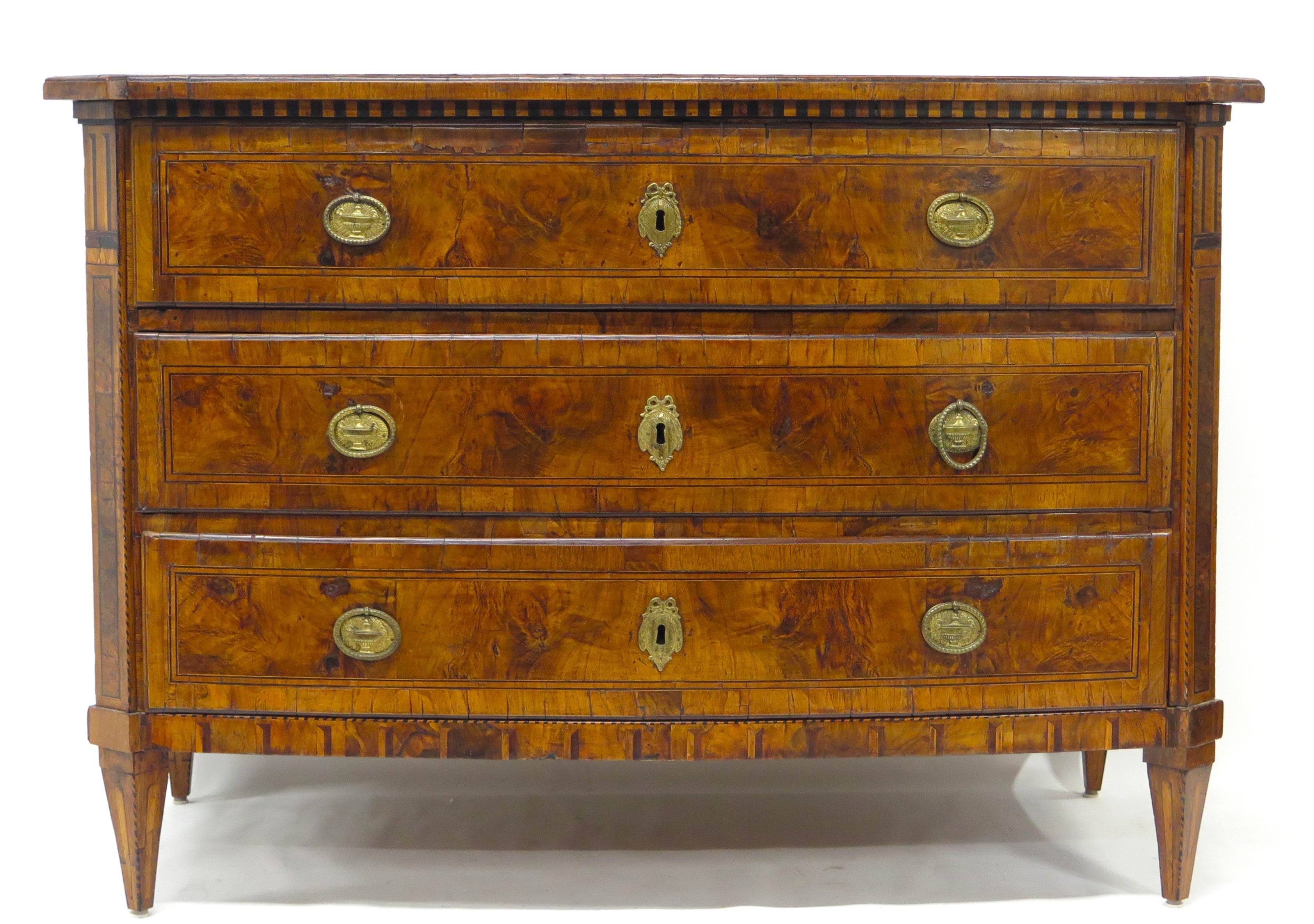 An 18th  Century Italian Three Drawer Chest