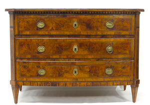 An 18th  Century Italian Three Drawer Chest