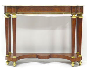 A 19th Century French Brass Mounted Console Table