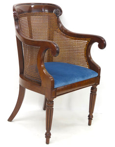 English Regency Mahogany Library Chair