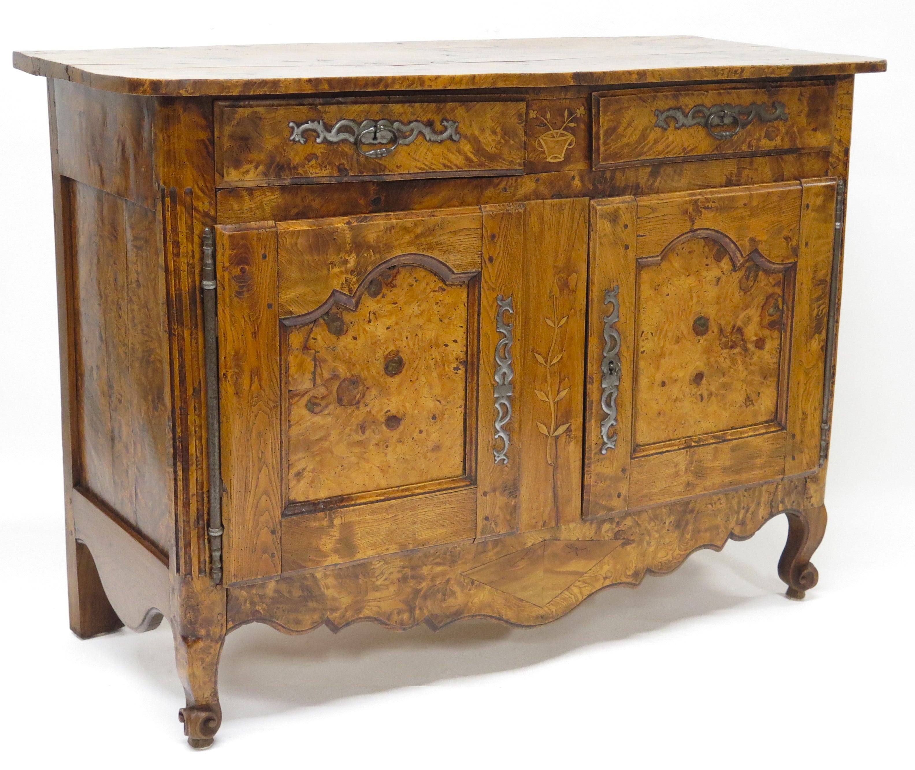 French Burled Ash Buffet, Circa 1760