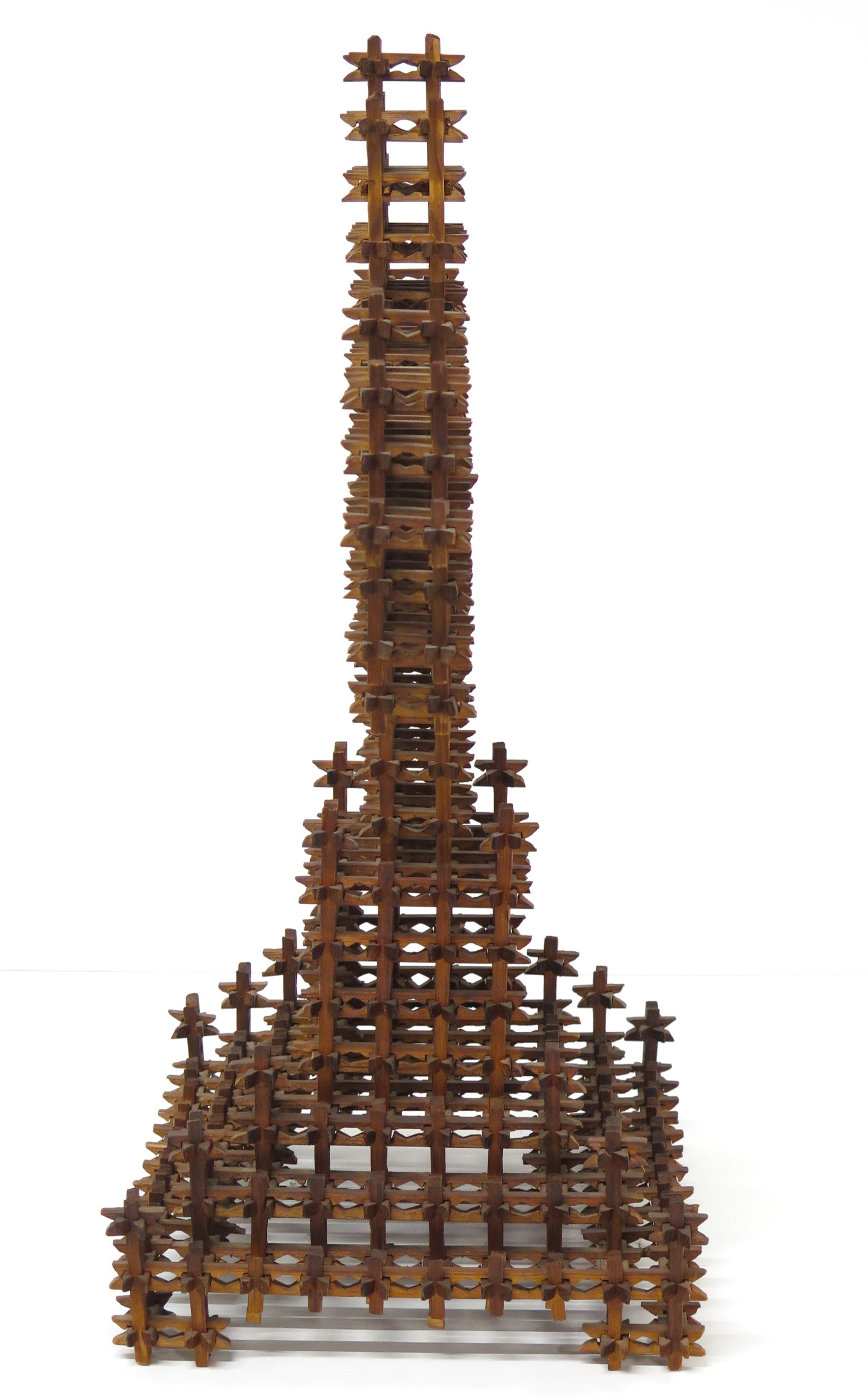 A Large Scale American Folk "Tramp Art" Cross